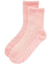 Haute Dreamz - 3Pc Velour Plush Pajama With Cozy Socks - Lyst