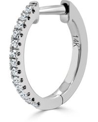 Sabrina Designs - 14k 0.05 Ct. Tw. Diamond Single Huggie Earring - Lyst