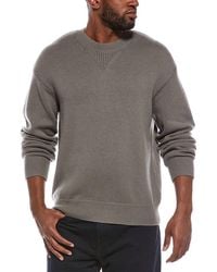 FRAME - Suede Patch Sweater - Lyst