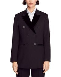 Sandro - Valois Wool-Blend Blazer - Lyst