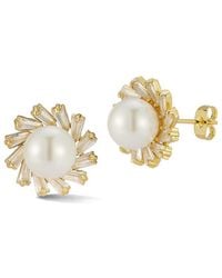 Chloe and Madison - Plated Cz Earrings - Lyst