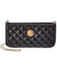 Versace - La Medusa Quilted Leather Shoulder Bag - Lyst