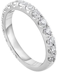 Diana M. Jewels - Fine Jewelry 18k 1.00 Ct. Tw. Diamond Semi-eternity Ring - Lyst