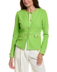 St. John - Icon Crewneck Tweed Jacket - Lyst