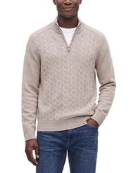 RAFFI - Vanise 1/4-zip Wool & Cashmere-blend Mock Neck Sweater - Lyst