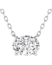 Lab Grown Diamonds - 14k 1.00 Ct. Tw. Lab Grown Diamond Necklace - Lyst