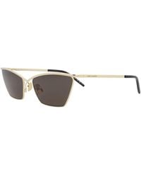 Saint Laurent - Sl637 57Mm Sunglasses - Lyst