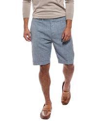 Isaia - Linen Trouser Short - Lyst