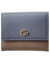 Gucci - Gg Marmont Leather Card Holder - Lyst