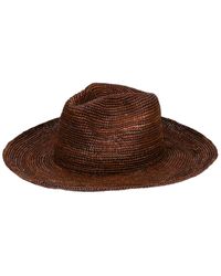 San Diego Hat - Marina Crochet Raffia Fedora - Lyst