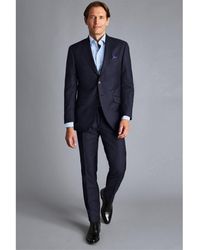 Charles Tyrwhitt - Slim Fit Italian Luxury Wool Plain Suit Jacket - Lyst