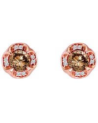 Le Vian - Le Vian 14k Rose Gold 0.80 Ct. Tw. Diamond Earrings - Lyst