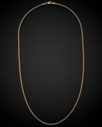 Italian Gold - 14k Square Franco Necklace - Lyst