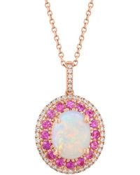 Effy Fine Jewelry - 14K Rose 2.78 Ct. Tw. Diamond & Gemstone Necklace - Lyst