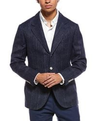 Brunello Cucinelli - Linen, Silk, & Wool-Blend Blazer - Lyst