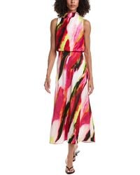 DKNY - Drapey Midi Dress - Lyst