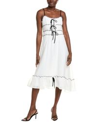 IPPONELLI - Bow Midi Dress - Lyst