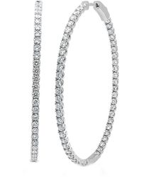 Sabrina Designs - 14k 3.65 Ct. Tw. Diamond Inside Out Flexible Hoops - Lyst