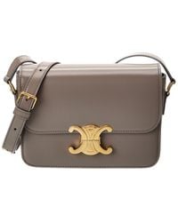 Celine - Teen Triomphe Leather Shoulder Bag - Lyst