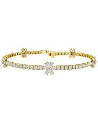 Lab Grown Diamonds - 14K 3.95 Ct. Tw. Lab-Grown Diamond Tennis Bracelet - Lyst