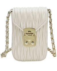 Tiffany & Fred Paris - Quilted Leather Phone Bag - Lyst