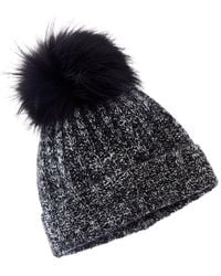 Amicale Cashmere - Marl Ladderstitch Cashmere Hat - Lyst