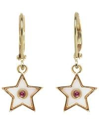 Rachel Reinhardt Jewelry - Gold Filled Cz & Enamel Star Earrings - Lyst
