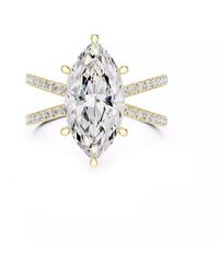 Lab Grown Diamonds - 14K 4.00 Ct. Tw. Lab-Grown Diamond Ring - Lyst