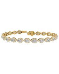 Lab Grown Diamonds - 14K 6.11 Ct. Tw. Lab-Grown Diamond Tennis Bracelet - Lyst
