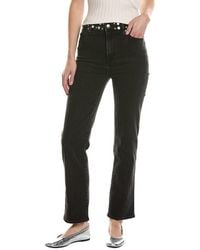 FRAME - Frame Le Sleek Straight Studded Meteor Jean - Lyst