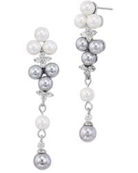 Savvy Cie - Cz Dangle Earrings - Lyst