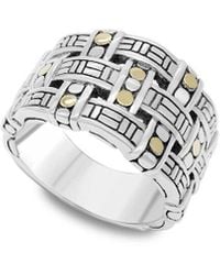 Samuel B. - 18k & Silver Woven Ring - Lyst