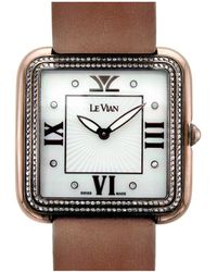 Le Vian - Le Vian Satin Diamond Watch - Lyst