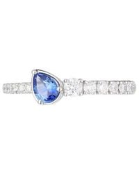 Gregg Ruth - 14K 0.64 Ct. Tw. Diamond & Sapphire Ring - Lyst