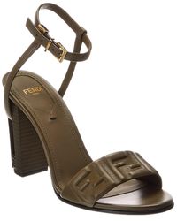 Fendi - Delfina Leather Sandal - Lyst
