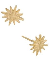 Italian Gold - 10K North Star Stud Earrings - Lyst