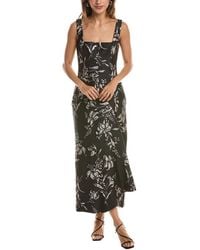 Lela Rose - Metallic Floral Jacquard Silk-Blend Cascade Dress - Lyst