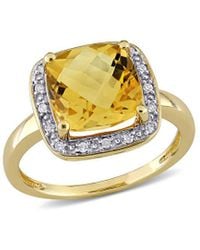 Rina Limor - 10k 2.98 Ct. Tw. Diamond & Citrine Ring - Lyst