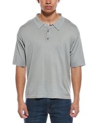 FRAME - Frame Silk-Blend Polo Sweater - Lyst