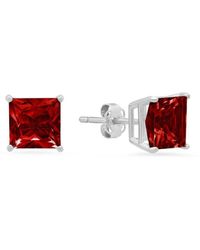 MaxColor - 14k 3.30 Ct. Tw. Garnet Studs - Lyst
