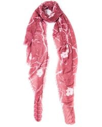 Blue Pacific - Floral Fade Cashmere-Blend Scarf - Lyst