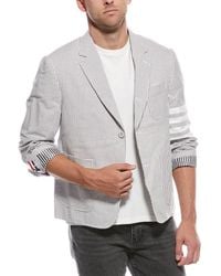 Thom Browne - Funmix Seersucker 4-Bar Sack Jacket - Lyst