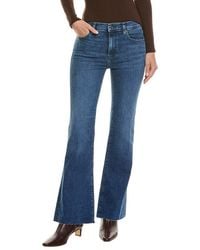 FRAME - The Icon Ease Raw After Flare Jean - Lyst
