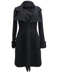 CHANEL - Zip-Up Tweed Coat, Size Fr (Authentic Pre-Loved) - Lyst