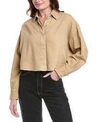 Rag & Bone - Ultra Featherweight Beatrice Cropped Shirt - Lyst