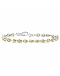Lab Grown Diamonds - 14K 3.68 Ct. Tw. Lab-Grown Diamond Tennis Bracelet - Lyst
