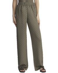 Lafayette 148 New York - Diamond Plisse Riverside Pant - Lyst