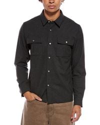 FRAME - Classic Flannel Shirt - Lyst