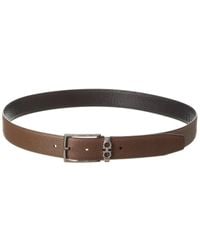 Ferragamo - Ferragamo Gancini Reversible & Adjustable Leather Belt - Lyst