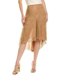 Michael Kors - Silk-Blend Lace Dance Skirt - Lyst
